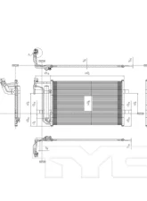 TYC Genera A/C Condenser Mazda Mazda 5                                     - 3978 - Image 3