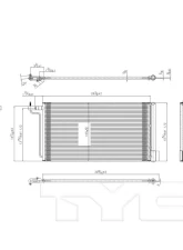 TYC Genera A/C Condenser Ford                                     - 3981 - Image 2