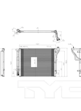 TYC Genera A/C Condenser                                     - 3985 - Image 2