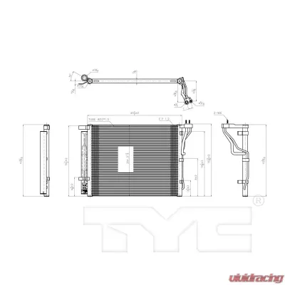 TYC Genera A/C Condenser - 3985