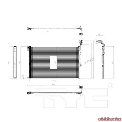 TYC Genera A/C Condenser - 3992