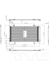 TYC Genera A/C Condenser                                     - 3995 - Image 2