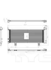 TYC Genera A/C Condenser Toyota 2.5L 4-Cyl                                     - 3996 - Image 2