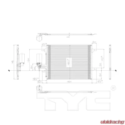 TYC Genera A/C Condenser Volvo - 3998