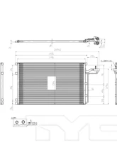TYC Genera A/C Condenser Volvo                                     - 4084 - Image 2