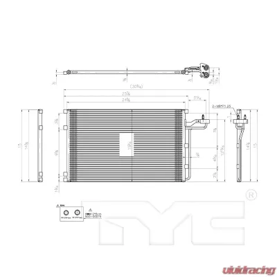 TYC Genera A/C Condenser Volvo - 4084
