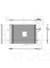 TYC Genera A/C Condenser Ford Escape 2013-2019                                     - 4106 - Image 2