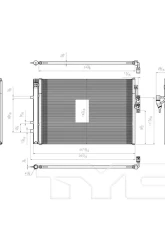 TYC Genera A/C Condenser BMW X3 2011-2012                                     - 4120 - Image 2