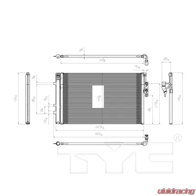 TYC Genera A/C Condenser BMW - 4127