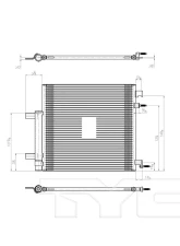 TYC Genera A/C Condenser Chevrolet Spark 2013-2015                                     - 4184 - Image 3
