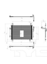 TYC Genera A/C Condenser                                     - 4201 - Image 2