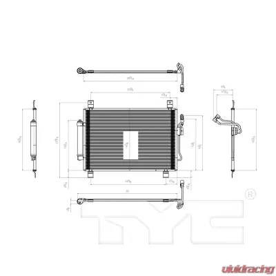 TYC Genera A/C Condenser - 4201