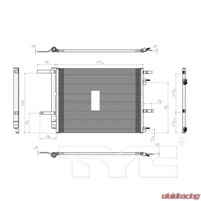 TYC Genera A/C Condenser - 4214