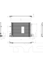 TYC Genera A/C Condenser Cadillac                                     - 4222 - Image 2