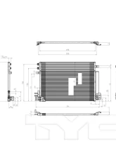 TYC Genera A/C Condenser                                     - 4224 - Image 3