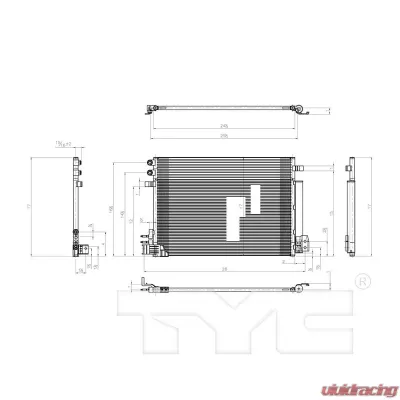 TYC Genera A/C Condenser - 4224