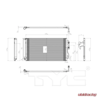 TYC Genera A/C Condenser BMW - 4226