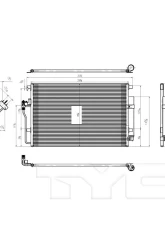 TYC Genera A/C Condenser Mercedes-Benz Sprinter 2010-2019                                     - 4240 - Image 5
