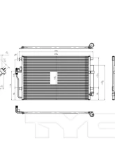TYC Genera A/C Condenser Mercedes-Benz Sprinter 2010-2019                                     - 4240 - Image 3