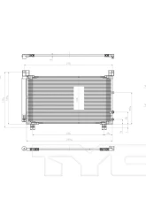 TYC Genera A/C Condenser Lexus 2014-2015                                     - 4254 - Image 2