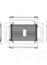 TYC Genera A/C Condenser Acura MDX 2014-2020                                     - 4277 - Image 3