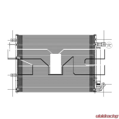 TYC Genera A/C Condenser Jeep Cherokee 2014-2018 - 4361