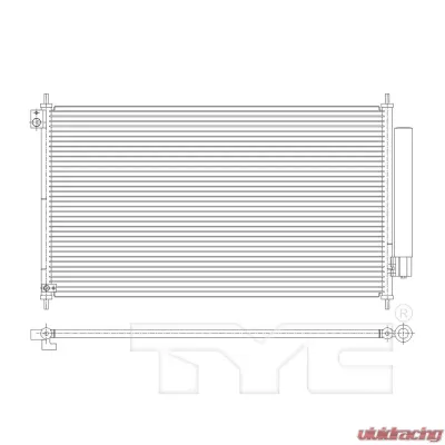 TYC Genera A/C Condenser Acura ILX 2013-2016 - 4913