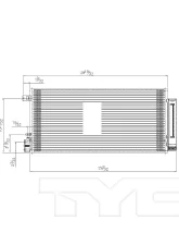 TYC Genera A/C Condenser Chevrolet Trax 2013-2020                                     - 4951 - Image 3