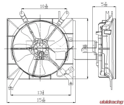 TYC Genera Engine Cooling Fan Assembly Honda Accord 1990-1993 - 600040