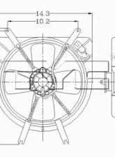 TYC Genera Engine Cooling Fan Assembly Honda Civic 1992-1998                                     - 600070 - Image 2