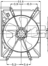 TYC Genera Engine Cooling Fan Assembly Toyota Camry 1992-1996 2.2L 4-Cyl                                     - 600090 - Image 2