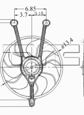 TYC Genera Engine Cooling Fan Assembly Cadillac                                     - 600230 - Image 2