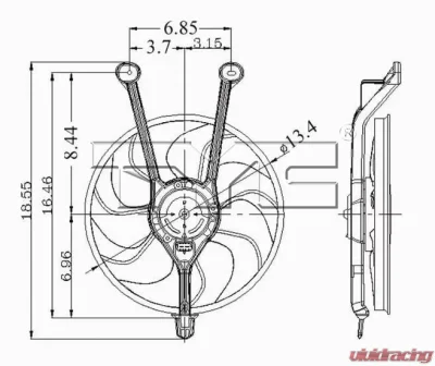 TYC Genera Engine Cooling Fan Assembly Cadillac - 600230