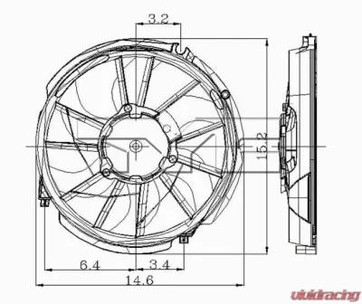 TYC Genera Engine Cooling Fan Assembly - 600310