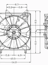 TYC Genera Engine Cooling Fan Assembly Toyota Avalon 2000-2004                                     - 600370 - Image 2