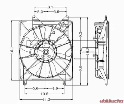 TYC Genera Engine Cooling Fan Assembly Toyota Avalon 2000-2004 - 600370