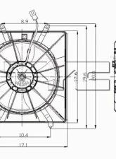 TYC Genera Engine Cooling Fan Assembly Honda Odyssey 1999-2004                                     - 600410 - Image 4