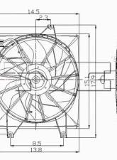 TYC Genera Engine Cooling Fan Assembly Hyundai                                     - 600480 - Image 2