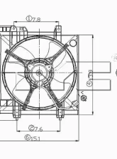 TYC Genera Engine Cooling Fan Assembly Subaru 2.5L 4-Cyl                                     - 600550 - Image 2