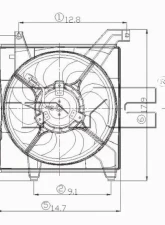 TYC Genera Engine Cooling Fan Assembly Hyundai                                     - 600580 - Image 2