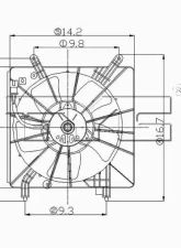 TYC Genera Engine Cooling Fan Assembly Acura RSX 2002-2006 Automatic                                     - 600600 - Image 3