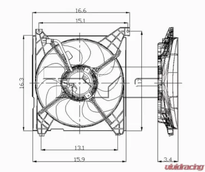 TYC Genera Engine Cooling Fan Assembly - 600700