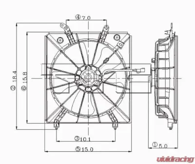 TYC Genera Engine Cooling Fan Assembly - 600710