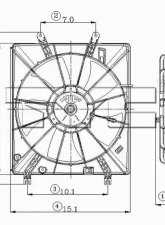 TYC Genera Engine Cooling Fan Assembly Acura TL 2004-2006 3.2L V6                                     - 600800 - Image 4