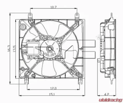 TYC Genera Engine Cooling Fan Assembly - 600810