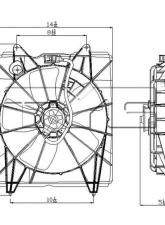 TYC Genera Engine Cooling Fan Assembly Honda CR-V 2007-2009                                     - 600820 - Image 2