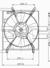 TYC Genera Engine Cooling Fan Assembly                                     - 600870 - Image 2