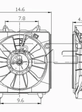 TYC Genera Engine Cooling Fan Assembly Honda Civic Left 2006-2011 1.8L 4-Cyl Automatic                                     - 600970 - Image 2