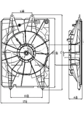 TYC Genera Engine Cooling Fan Assembly Honda Ridgeline 2006-2008                                     - 601060 - Image 4