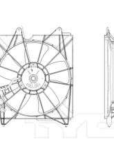 TYC Genera Engine Cooling Fan Assembly Left                                     - 601190 - Image 4